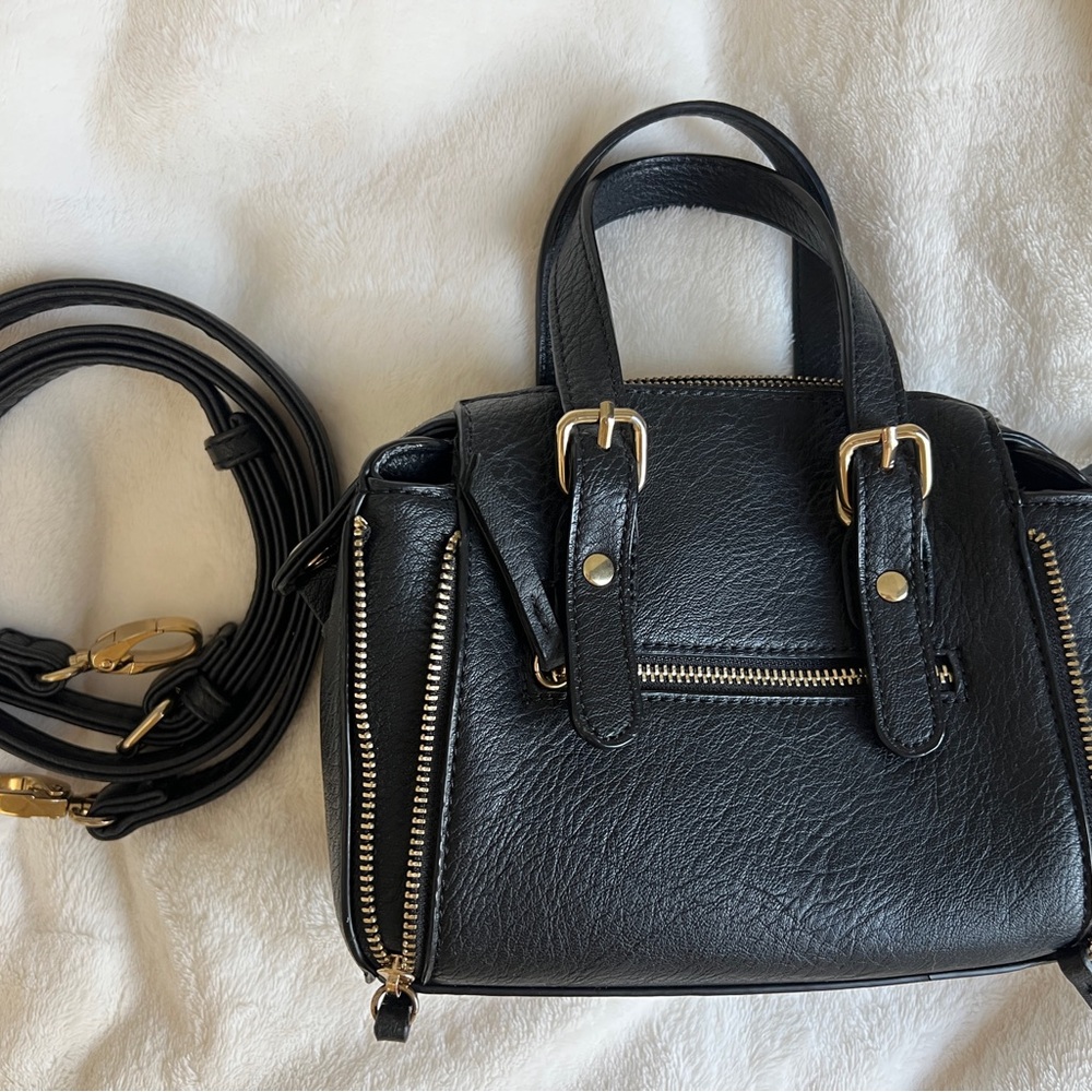 Black with gold metal hand bag crossbody bag balenciagaLook balenciag style